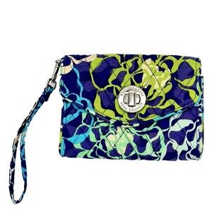 Vera Bradley Katalina Blues Your Turn Smartphone Wristlet Wallet Retired